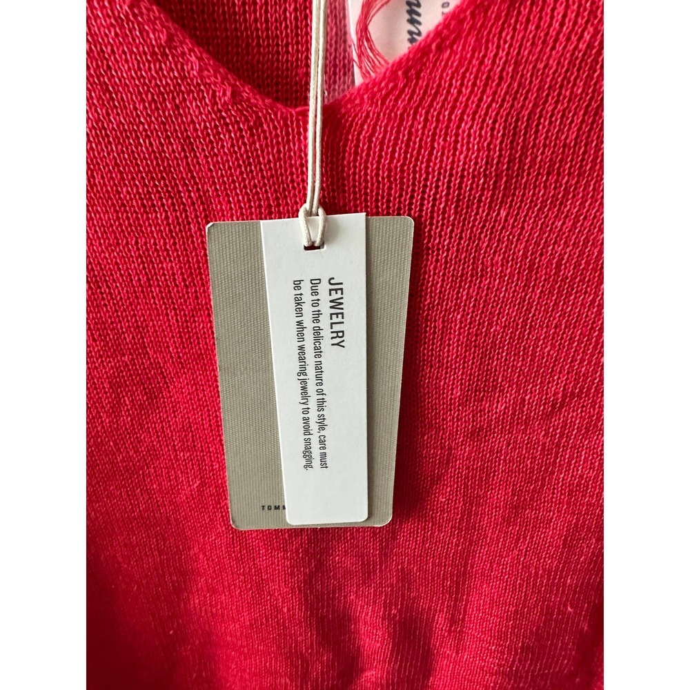 Tommy Bahama Women’s Alana Linen Side Tie V-Neck Sweater - Picture 8 of 13